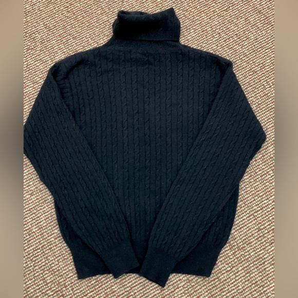 Women’s Small Petite Leyla Mitra 100% Cashmere Turtleneck Sweater - Picture 2 of 12